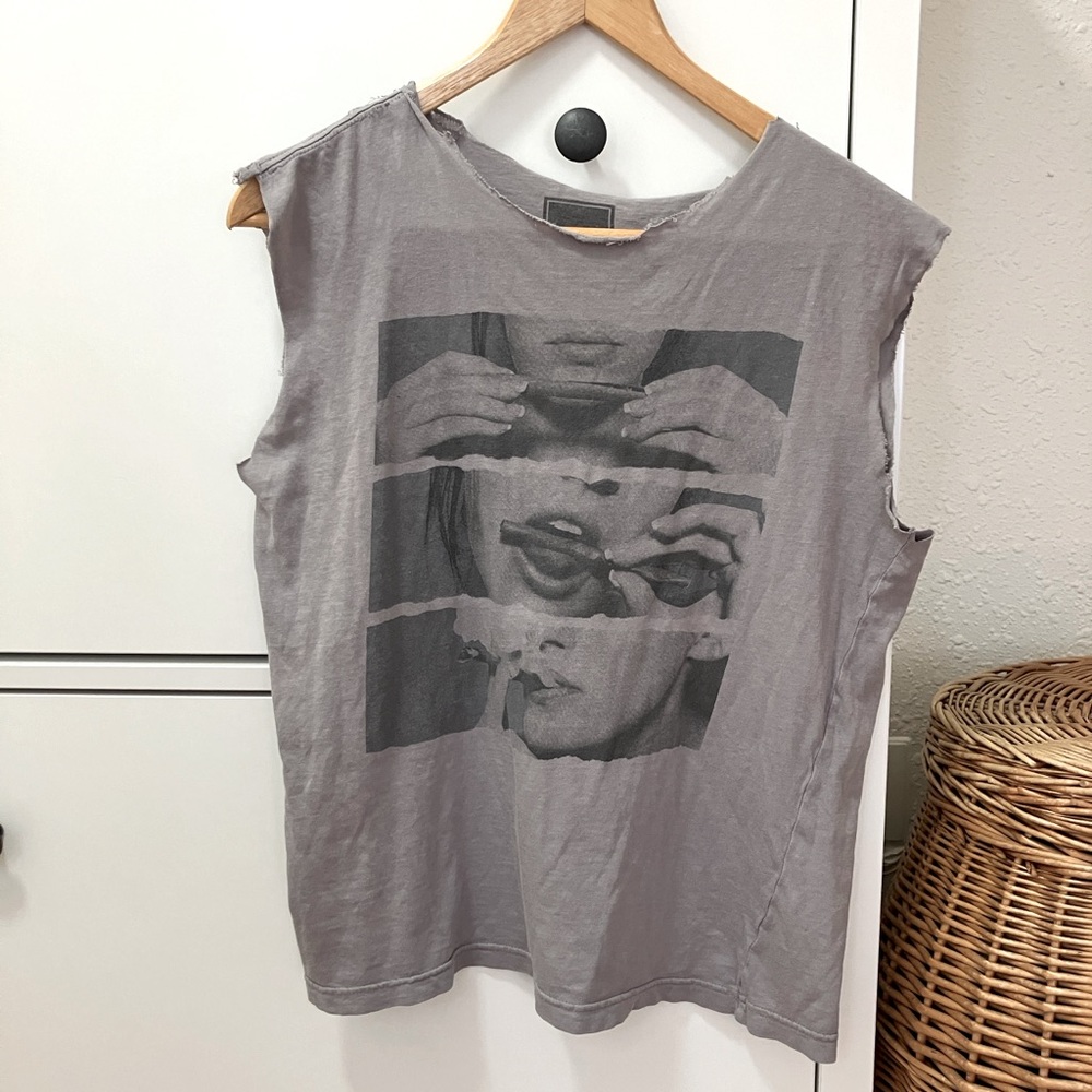 Graphic Sleeveless Tee